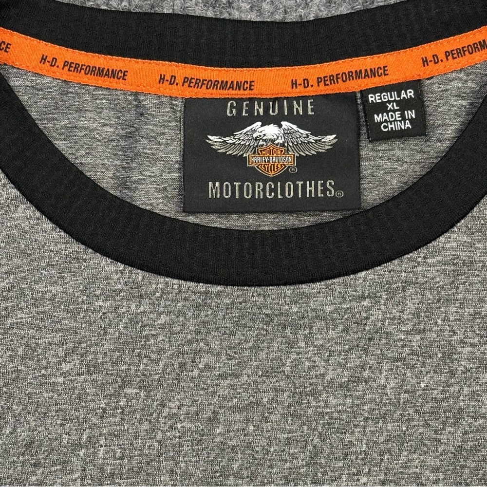 Harley Davidson Motorcycles Graphic T Shirt Grey Pink Logo Mens XL Motorclothes - Picture 9 of 11